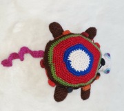 Ręcznie robiony na szydełku zółw, żółwik