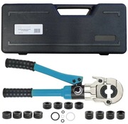 Zaciskarka ręczna do rur z zestawem 12 szczęk