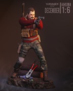 Figurka druk 3D żywica " Barry Burton - F1801 " - 120 mm