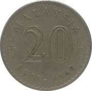 Malezja 20 sen 1968, KM#4