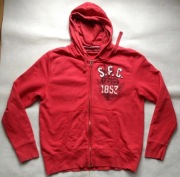 Bluza Vintage LEVI'S S.F.C. Hoodie Zip L | Distressed Red