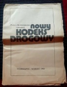 Nowy Kodeks Drogowy 1983