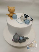 Figurki z masy cukrowej kotki  ręcznie robione na zamówienie 