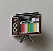 Broszka pin przypinka Telewizor z PRL.