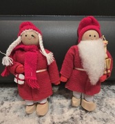 Ozdoba świąteczna Skandynawskie Gnomy/Nisse – Gnomy para