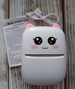 Nowa mini drukarka, pudełko, kabel, instrukcja w języku polskim 