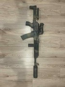 AK LCT ZKS-74M z optyką magazynkiem bębnowym i z 9 magami zwykłymi