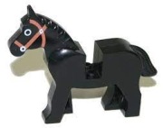 Lego castle koń czarny