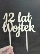 Topper sklejka dowolny tekst