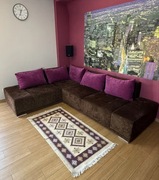 Nowoczesna wygodna narożna kanapa