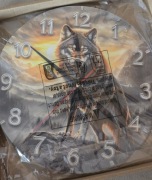 Zegar Zagarek myśliwski na ścianę WILK Basior Canis Lupus.