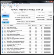 Dysk przenośny 250 GB HITACHI HTS545025B9A300