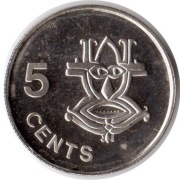 WYSPY SALOMONA 5 centów 2005, KM# 26a, UNC