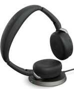 Jabra Evolve2 65 Flex Stereo USB-C MS + Stacja Ładująca Indukcyjna NOWE
