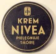 PRL Lata 50 Duże Wieczko Opakowania NIVEA LECHIA Poznań Średnica 7,3