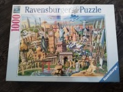 Puzzle Ravensburger 1000 el. Światowe zabytki, komplet