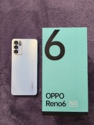 Oppo Reno 6 5g + hydrogel + 3 etui + ładowarka + słuchawki 