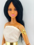 Biżuteria akcesoria bransoletka złota dla lalek Barbie figurek akcji 1:6