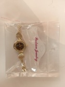 Elegancki zegarek damski bransoleta złota ze  stali chirurgicznej 