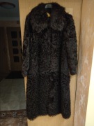 Futro z naturalnych kóz,  brązowe