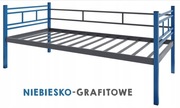 Łóżko jedno osobowe metalowe 