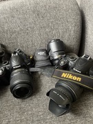 2 x Aparat Nikon d3000 plus obiektyw 55-200