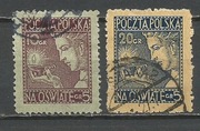 Polska 1927 fi 228-229 kasowane