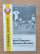 programs Dynamo Dresden - Ruch Chorzow 1972