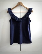 Edc Esprit top bluzka koszulka granatowa