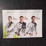 Karta Peugeot z autografami Di Resta Vergne Jensen WEC 6H Imola 2025