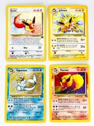 4 Karty Pokemon - Jolteon Vaporeon Flareon [Jungle] Eevee [Black Promo]  NM