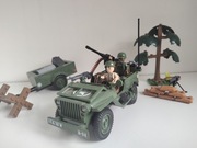 COBI samochód Willys MB z przyczepą