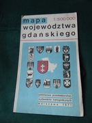 Mapa województwa gdańskiego 1971