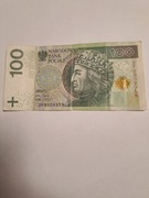Banknot 100zł 2012zł seria DP rzadki