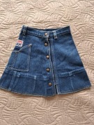 Vintage spódniczka jeansowa dla małej dziewczynki PRL retro denim 