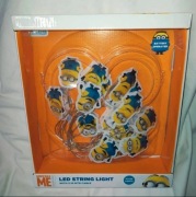 Minionki lampki LED sznur 3,1 m do pokoju jako nocna lampka i dekoracja