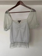 biała bluzka w kropki Primark 38 M