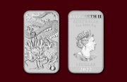 Sztabko-moneta Smok Dragon 1 oz  2022 Perth Mint moneta srebrna
