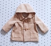 Płaszczyk chłopiec dziewczynka beżowy 74cm chrzest