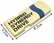Naklejka Emblemat Znaczek Logo HYBRID SYNERGY TOYOTA 83mm x 32mm klapa