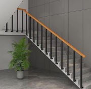 Słupek Balustrady Schodowej 40x40 – Kompletny (Podpora Prosta/Przegubowa)