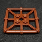 6300124/30094 Lego Płytka 2x2 z obręczą Brązowy 1szt