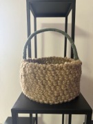 Koszyk z juty ręczne wykonanie 