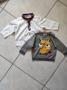 elegancka koszula z kołnierzykiem biała zapinana sweterek z liskiem bluza 