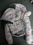 Kokon niemowlęcy zestaw butelkowa zieleń używany sarenki