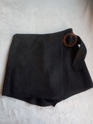 Spódnico-spodnie ZARA XS imitacja zamszu czarne