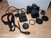 Canon EOS M50 mark II, filtr UV, dodatkowy akumulator
