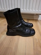 38 vintage skórzane czarne buty botki skóra gothic dla gotki retro grunge