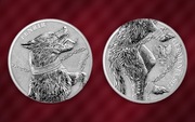 Germania Beasts Fenrir 2022 1 oz Ag 9999 5 Mark moneta srebrna