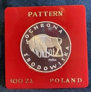 100 ZŁ 1977 ŻUBR  PRÓBA 